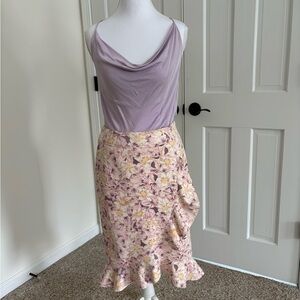 Anthropologie Claremont Draped Cami - Lavender Cowl Neck